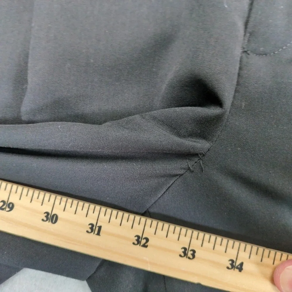 Stafford Black Pleated Dress Pants Mens 40x32 Classic Fit Cuffed Formal Business